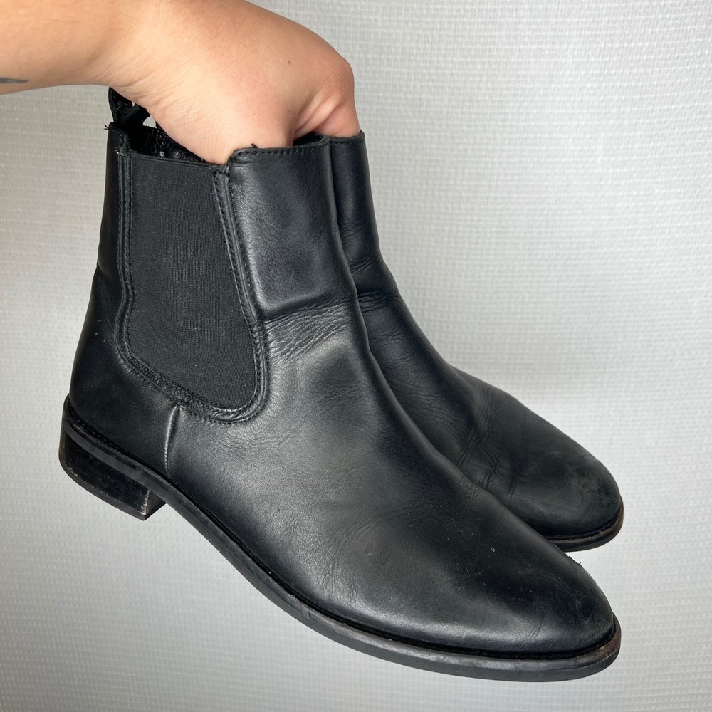 Thursday Boot Co Duchess Black Leather Chelsea Ankle Boots Womens 11